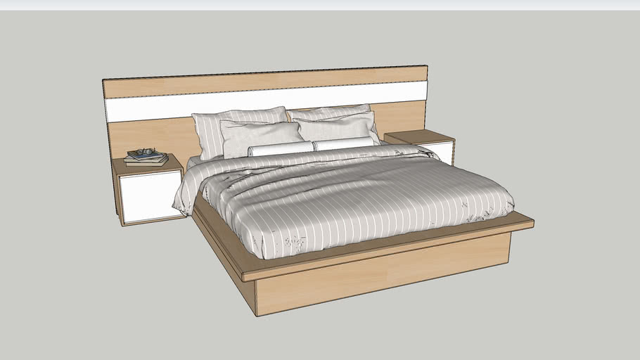 bed 010.skp 3D Warehouse