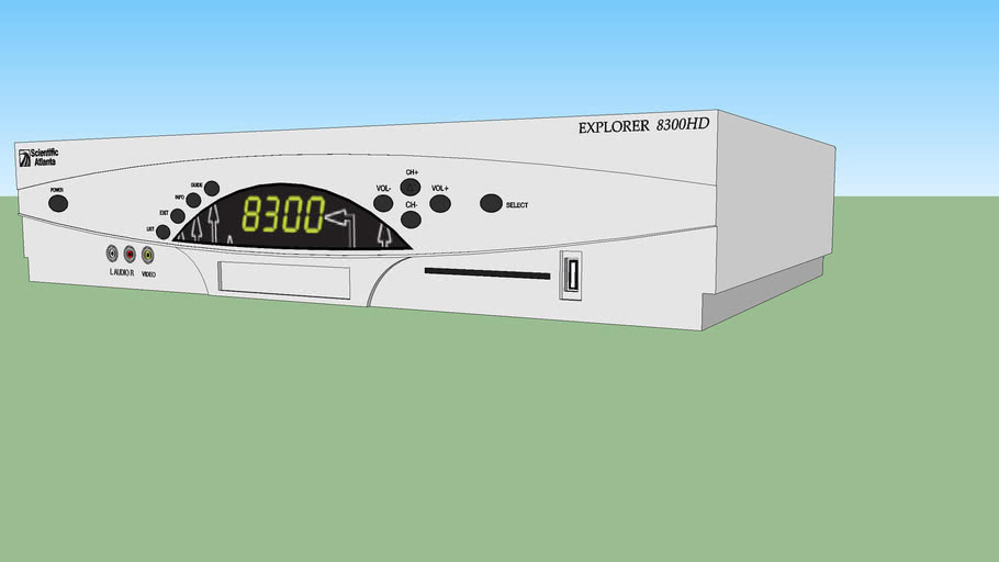 Scientific Atlanta setup cable DVR box (Explorer 8300HD) 3D Warehouse