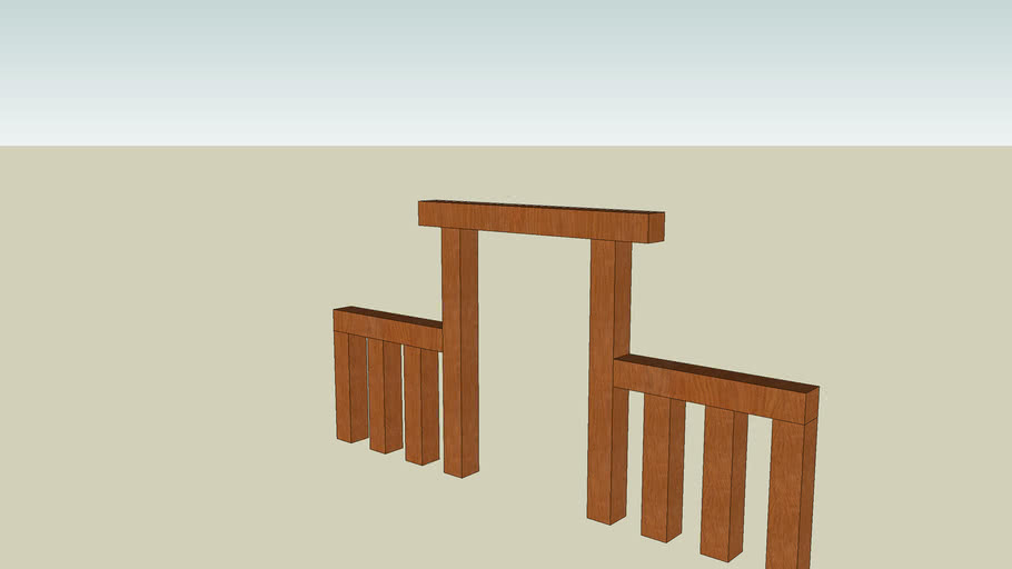 Kabuki Gate 冠木門 3d Warehouse