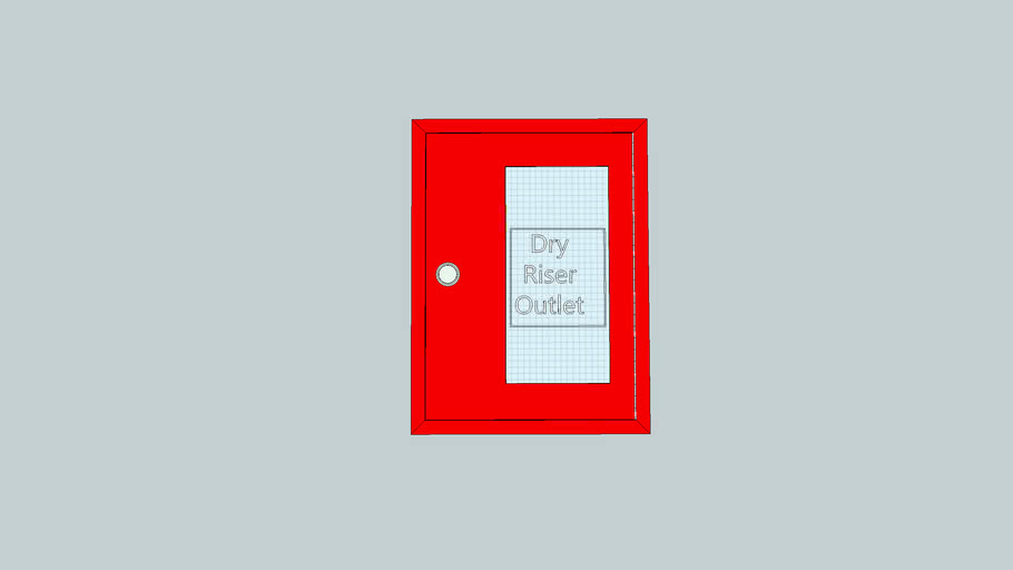 Dry Riser Cupboard - Red
