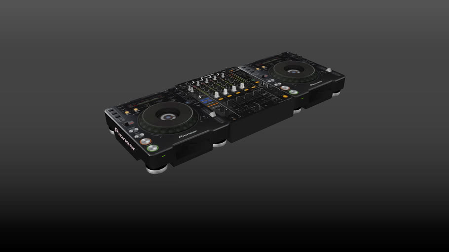 Pioneer Cdj 1000mk3 Djm 850 3d Warehouse