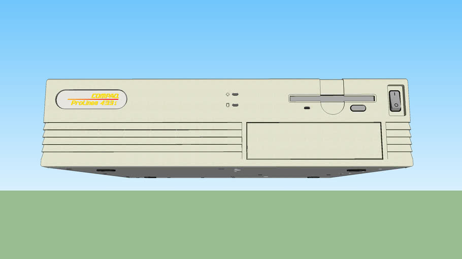 Vintage Computer Compaq ProLinea 4 33s Intel 486 SX Based Pc 3D Warehouse