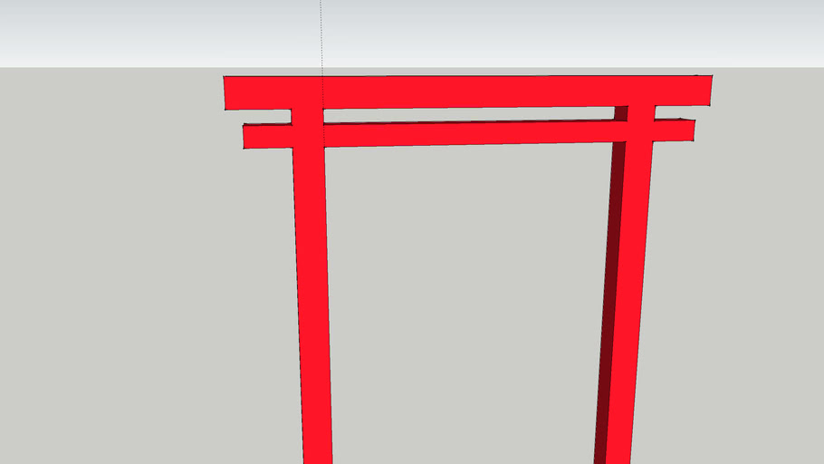 Japanese Gate Frame in Red