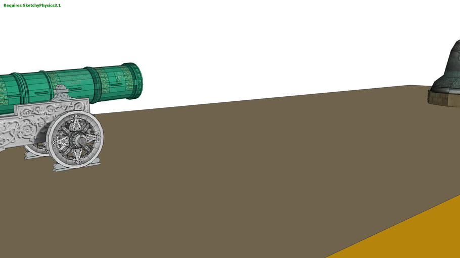 The Tsar Pushka Shoots The Tsar Bell In Moscow Kremlin Russia 3d Warehouse 3d warehouse sketchup