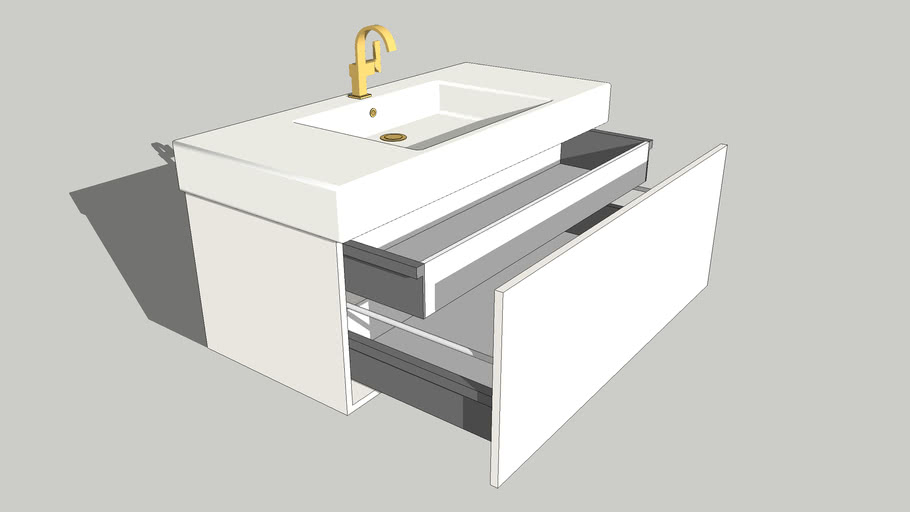 Modern Single Vanity 3D Warehouse