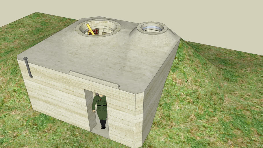 bunker Vf69alt 8 cm mortar | 3D Warehouse