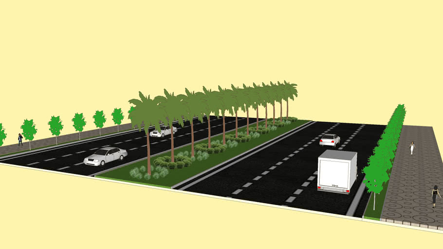 Road Example No : 1 | 3D Warehouse