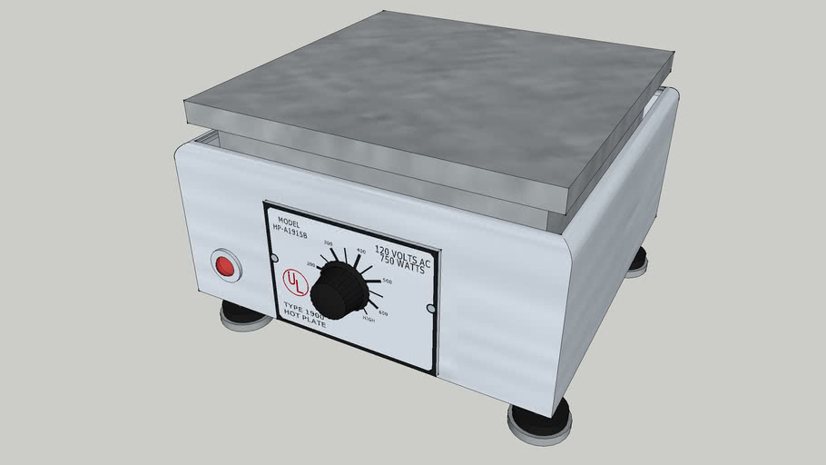 Hot Plate 3D Warehouse