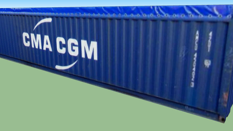CMA CGM Open Top Container 40' 3D Warehouse