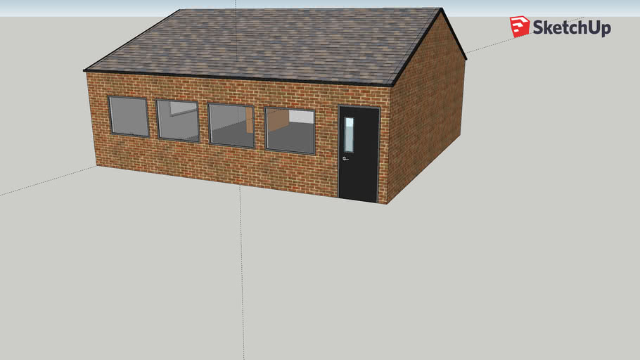 Classroom Design Duo Pitch Roof 3d Warehouse