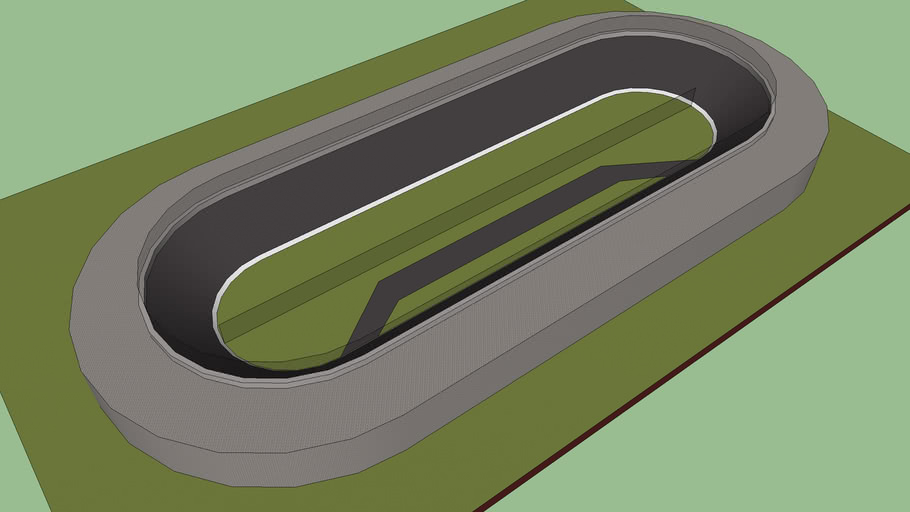 Oval Banked Race Track 3D Warehouse