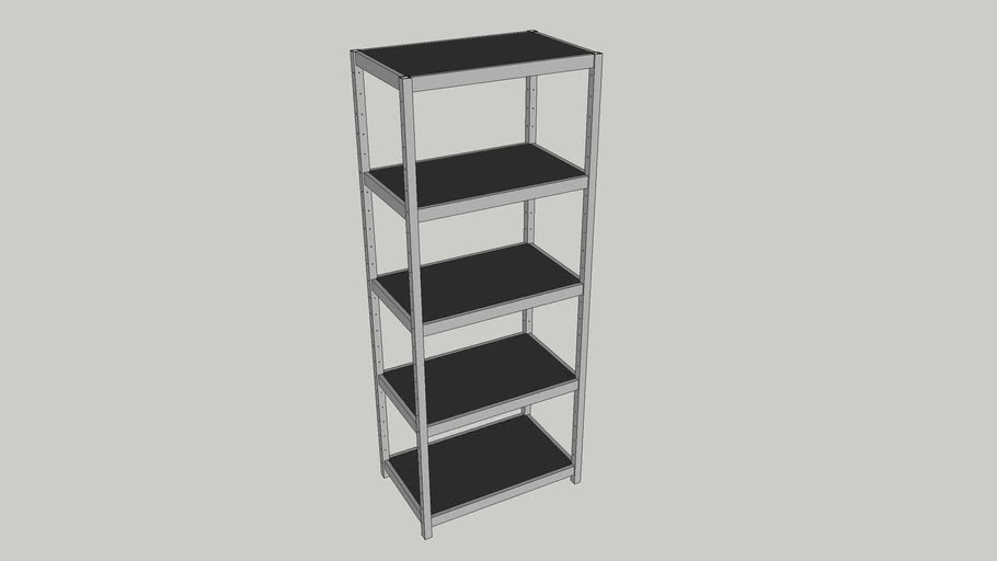 Metal Shelving Unit | 3D Warehouse