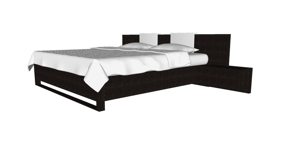 Monroe King Bed In Wenge By Modloft, Monroe King Bed