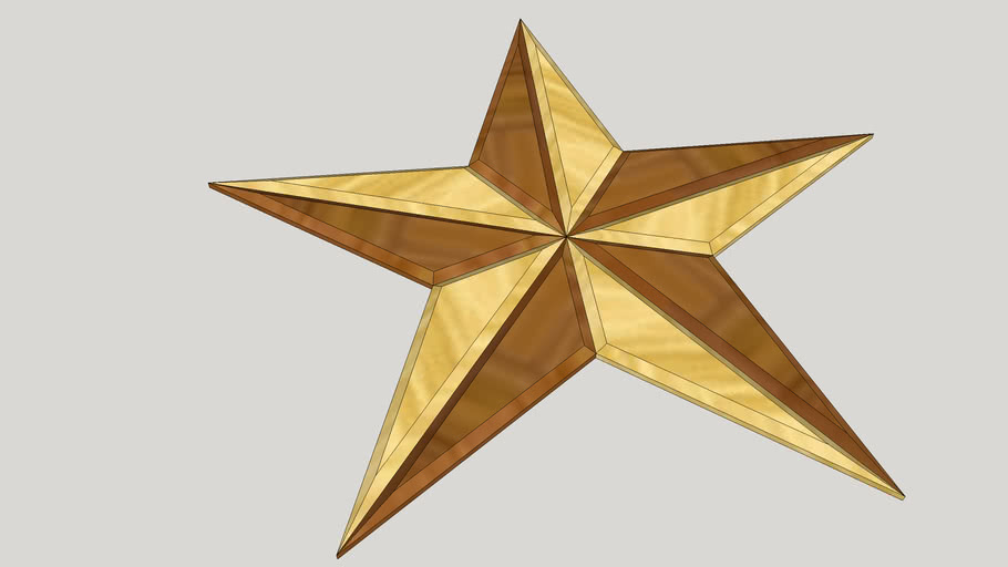 Bevelled 5 Pointed Star | 3D Warehouse