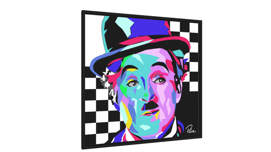 Quadro Charlie Chaplin - Galeria9, por Luciano Pina