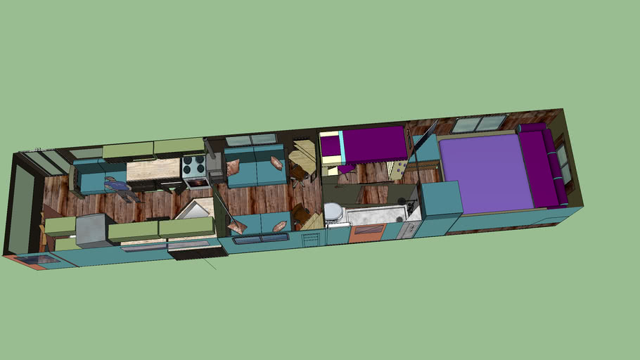 skoolie floor plan 3D Warehouse