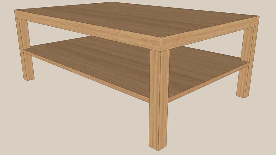 LACK coffee table 118x78x45 oak 3D Warehouse