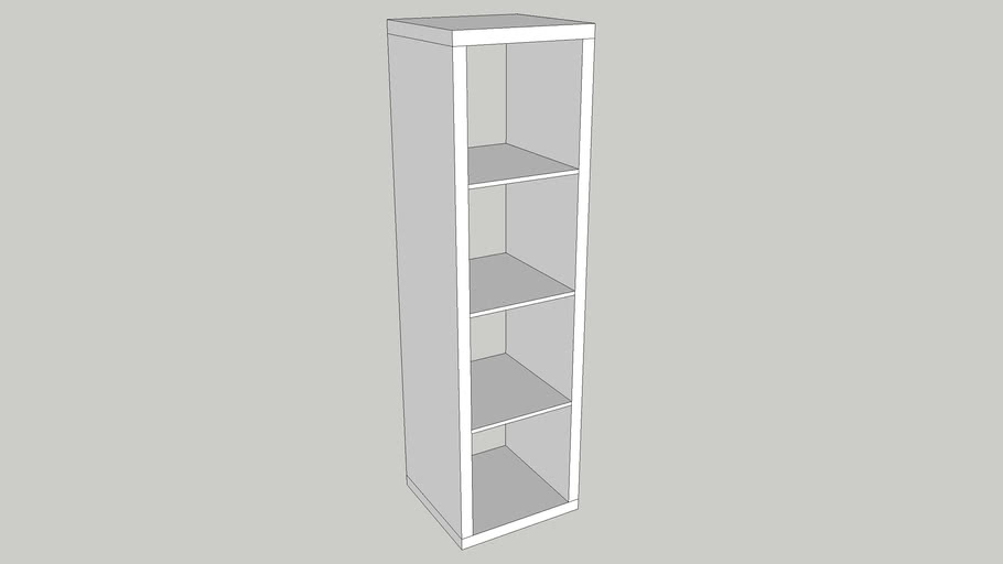Ikea Expedit Bookshelves 4x1 3d Warehouse