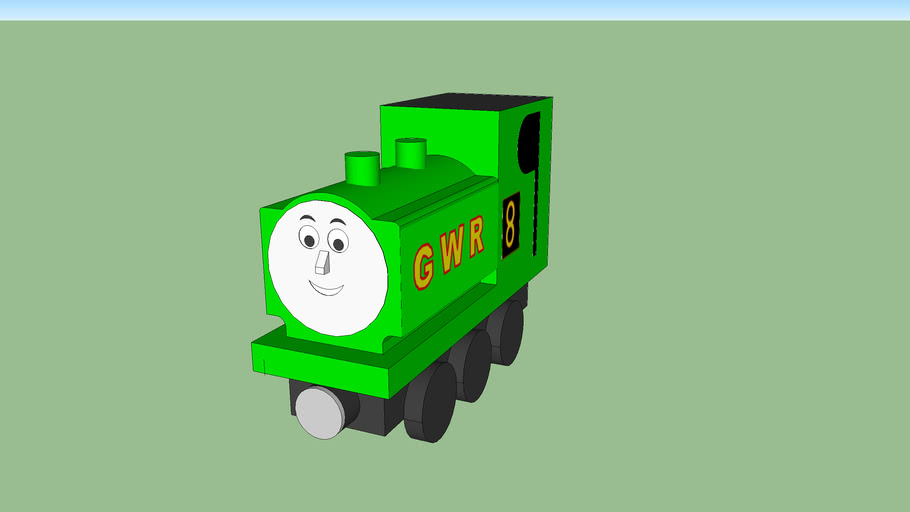 wooden railway duck