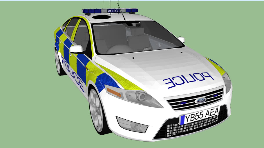 Ford Mondeo Police Patrol Car 3d Warehouse - roblox uk police car