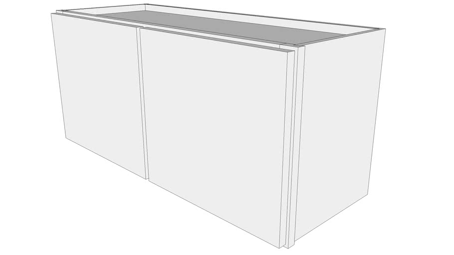 Glenwood Wall Cabinet W3315 12 Deep Two Doors 3d Warehouse