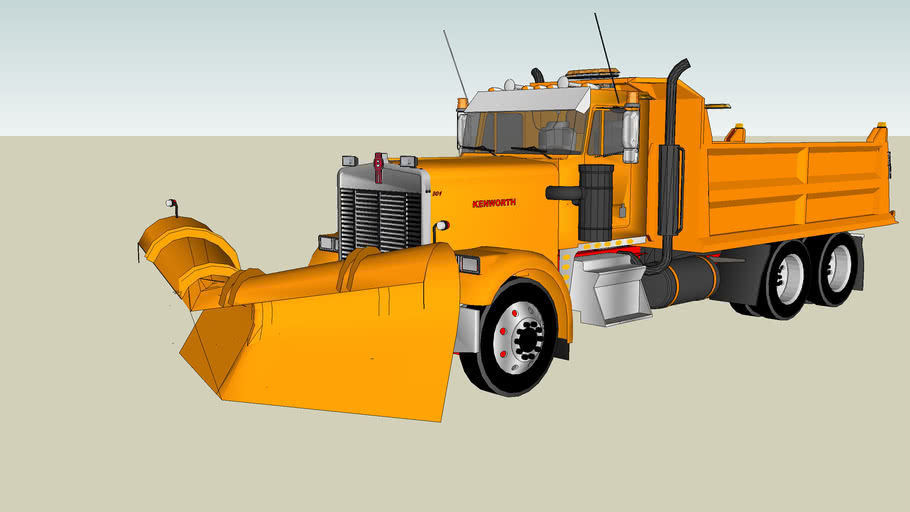 kenworth snow plow truck 3D Warehouse