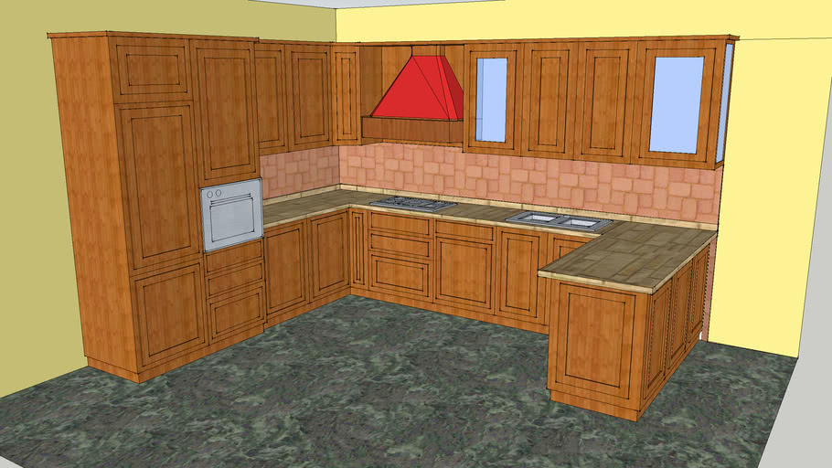 cucina con penisola | 3D Warehouse