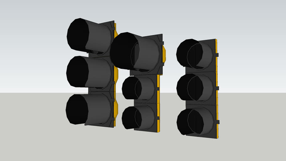 Marbelite retro traffic signals (tunnel visors) 3D Warehouse