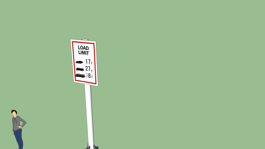 Standard Load Limit Sign DPWH 3D Warehouse