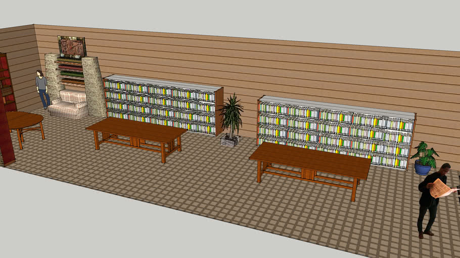 Design A Library Room | 3D Warehouse