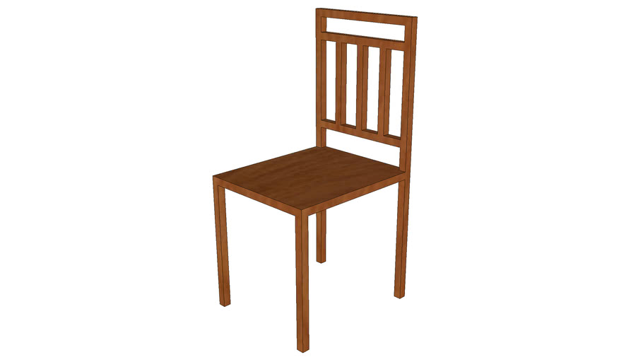 Wooden Dining Chair | 3D Warehouse