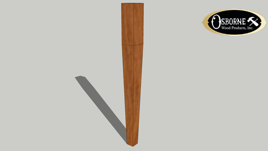 Tapered (2-Sided) Island Leg (35-1/2" x 3-1/2")