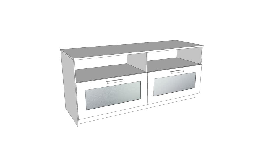 Ikea Brimnes TV Media 2 Drawer 3D Warehouse