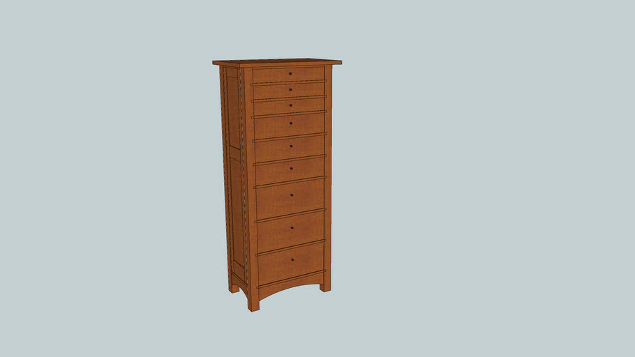 Arts Crafts Jewelry Armoire Lingerie Chest 3d Warehouse