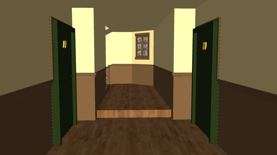 Hallway from Friends | 3D Warehouse