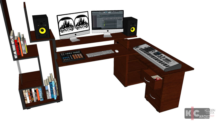 Home Studio Workstation 3d Warehouse