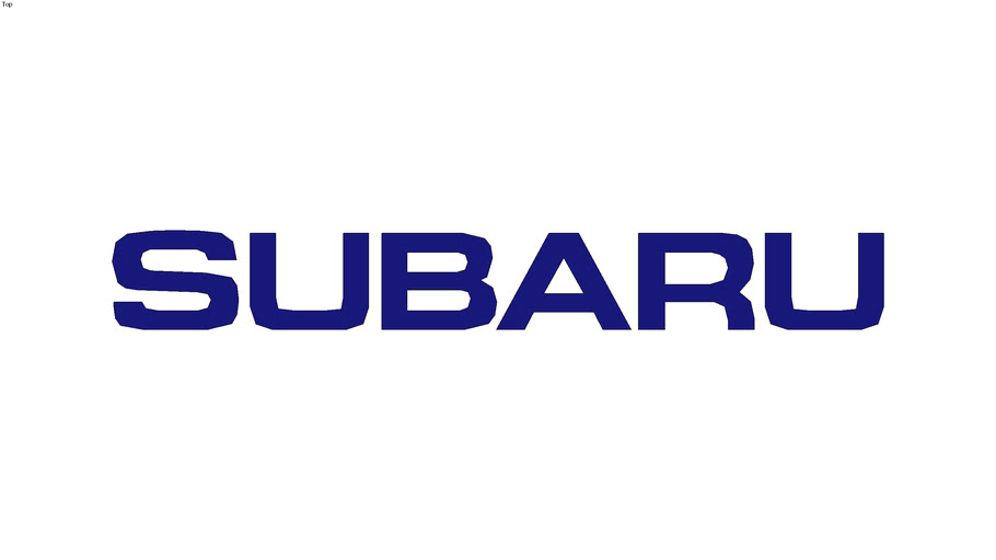 Subaru Logo 3d Warehouse