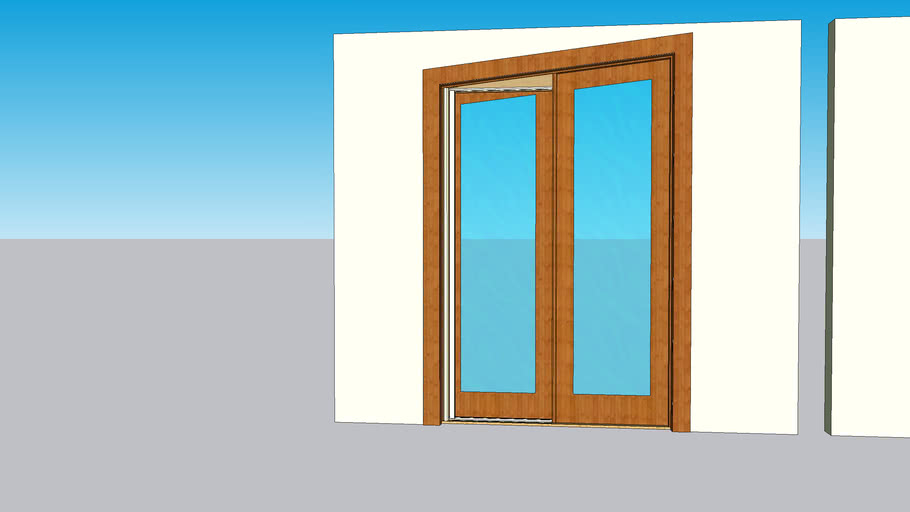 Retractable Screen on Slant top door