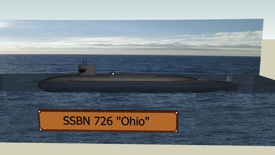 Ohio class submarine 3D Warehouse
