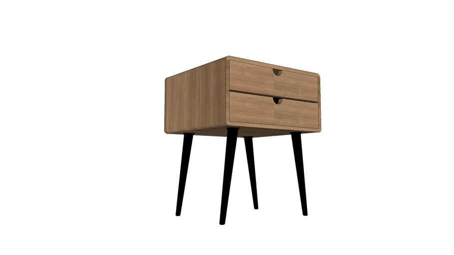 retro side table 3D Warehouse