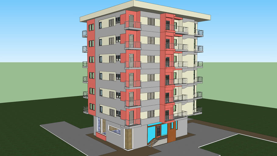 Red Residential Apartment | 3D Warehouse