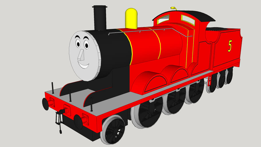 James The Red Engine 3d Warehouse