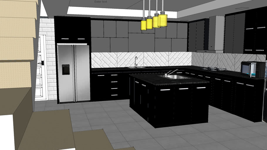Contoh Desain Dapur 3D