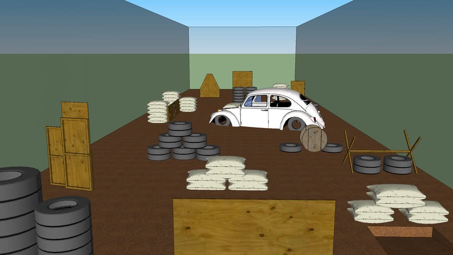 Layout 3D Assault Paintball Club Arena (By Luciano 3D designer) 3D Warehouse