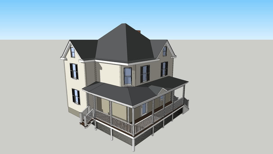 Typical 4 Square House | 3D Warehouse