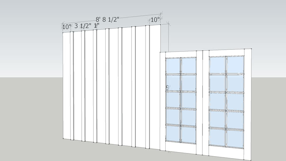 Floor To Ceiling Board And Batten Wall 3d Warehouse