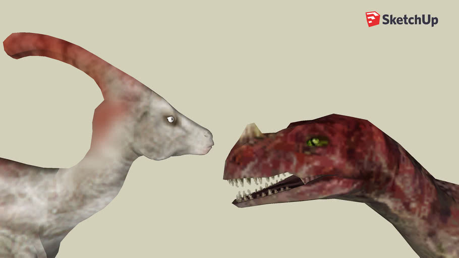 Parasaurolophus Vs Ceratosaurus 3d Warehouse