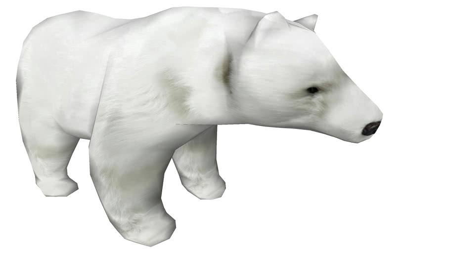 60455 Deco Figurine Moving Sound Baby Polar Bear Fur
