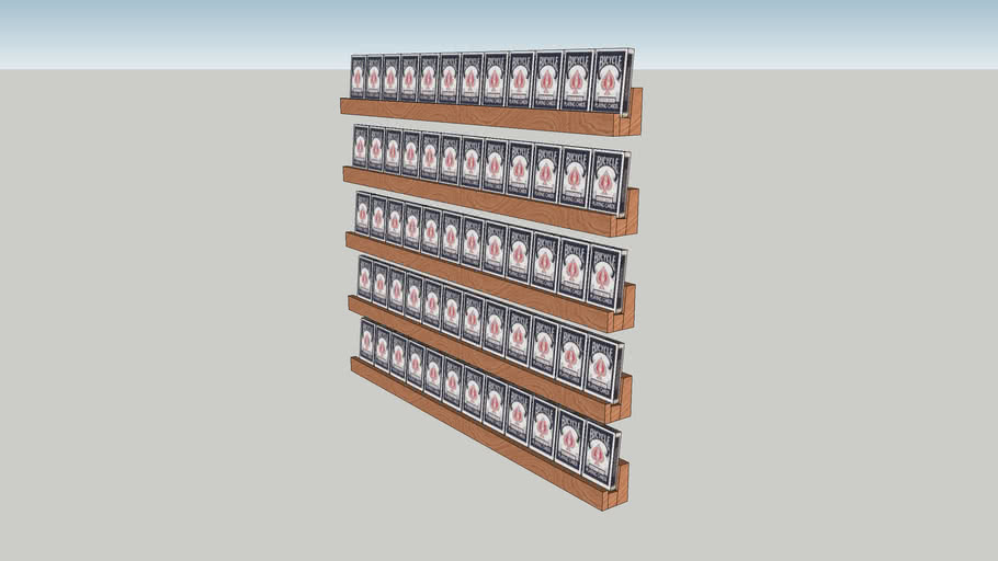 Playing Cards Display Shelves 3D Warehouse