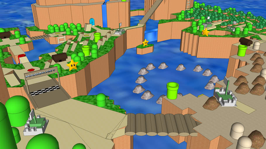 Mario World Map Circuit 3d Warehouse 0327